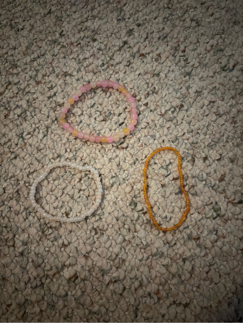 3 beaded bracelets
